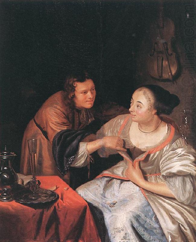 MIERIS, Frans van, the Elder Carousing Couple sg china oil painting image